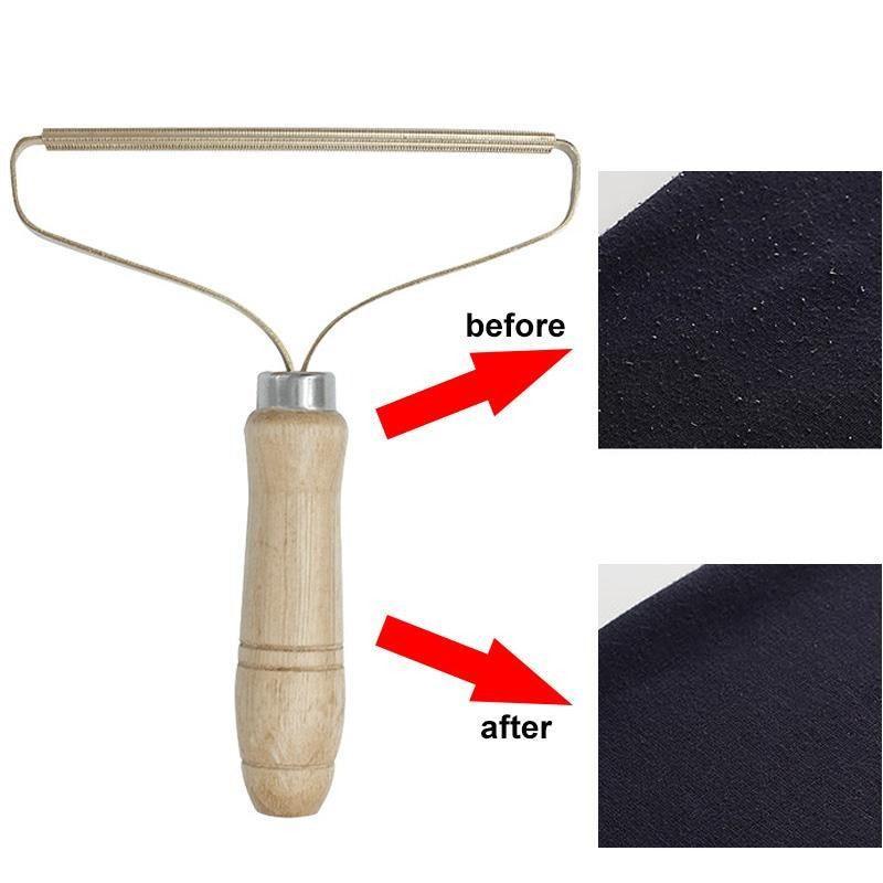 Portable anti-hair brush