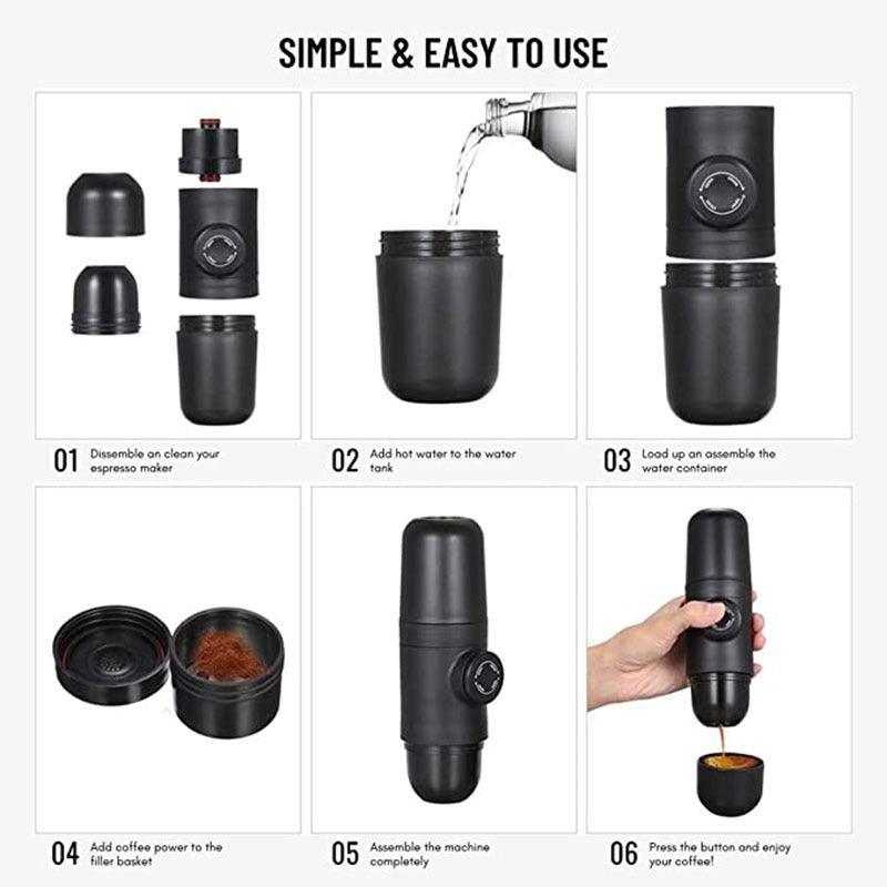 Portable coffee machine