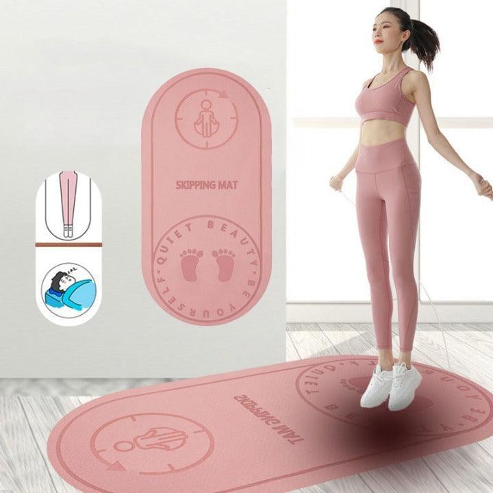 Shock-absorbing and non-slip exercise mat