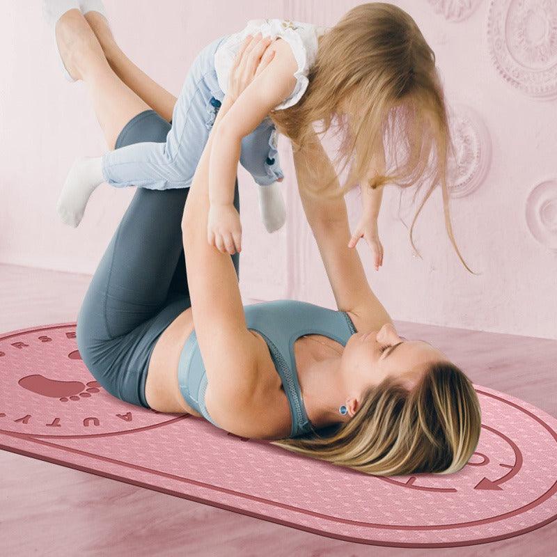 Shock-absorbing and non-slip exercise mat